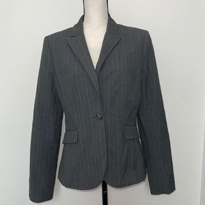 The Limited Gray Pinstripe Suit Jacket